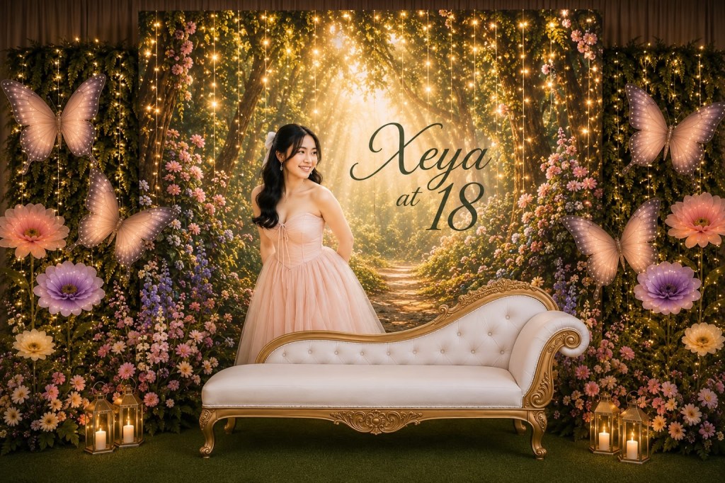 Enchanted Forest Backdrop Shabby Chic Style Studio Debut 