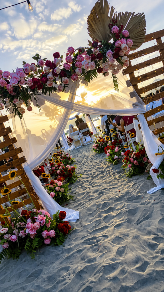 Sunflower Beach Wedding Ceremony Subic Zambales Philippines
