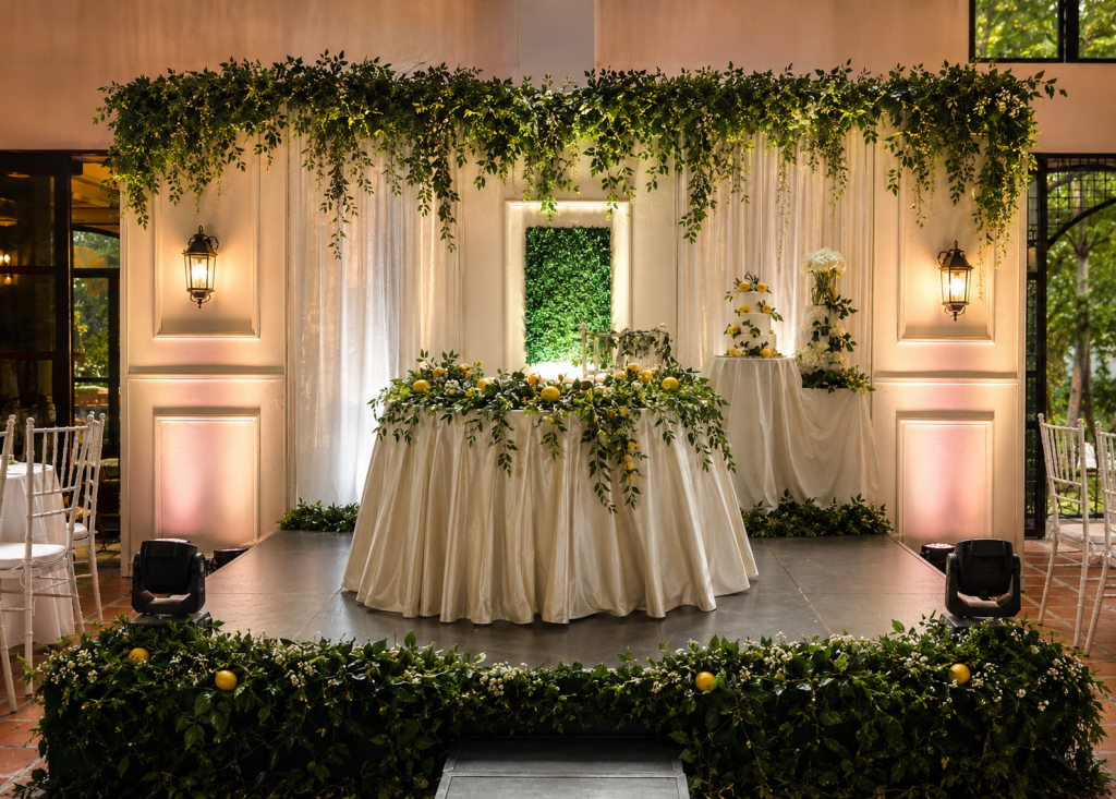 Lemon Theme Greenery Backdrop by Shabby Chic Style Studio at Portico De Bustos Events Place Bulacan 