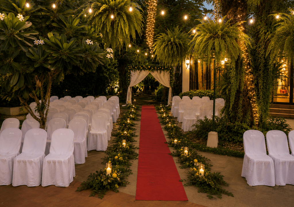 Garden Wedding Ceremony Shabby Chic Style Studio Portico De Bustos Bulacan