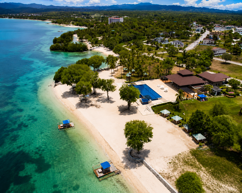 Porto Laiya Tamarind Cove Laiya Batangas Beach Venue Drone Shot