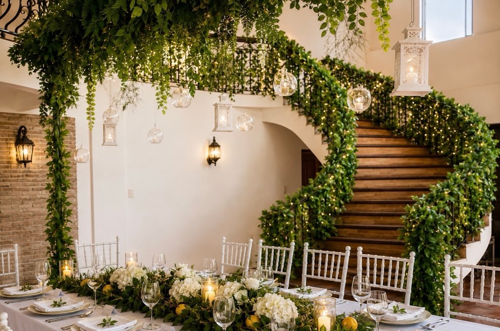 Grand Staircase Styling by Shabby Chic Style Studio at Portico De Bustos Bulacan