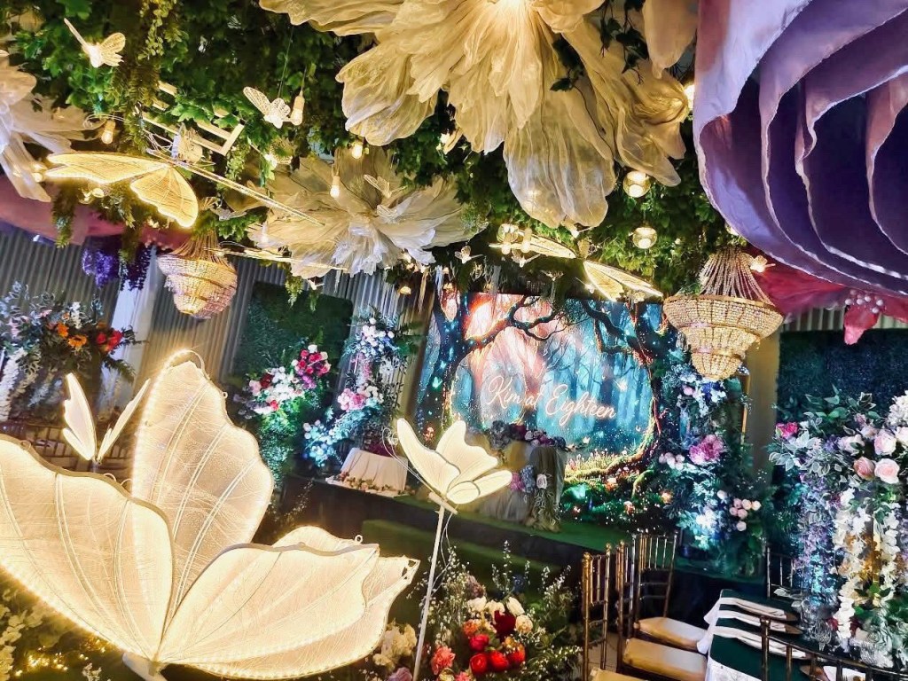 Enchanted Forest Debut Wedding Event Venue Styling Set Up by Shabby Chic Style Studio Real Client Review